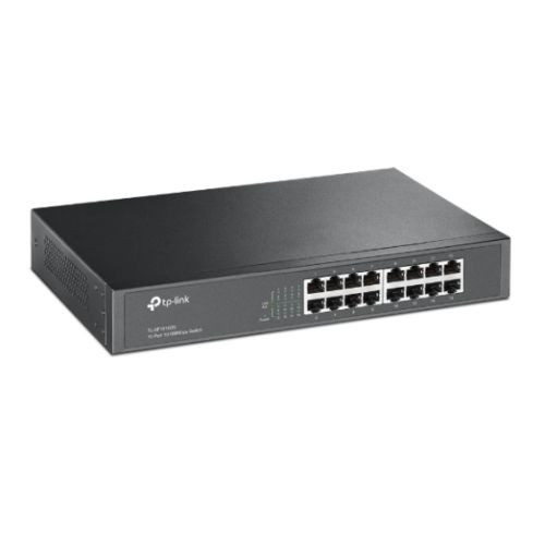 TP-LINK (TL-SF1016DS) 16-Port 10/100Mbps Unmanaged Desktop/Rackmount Switch, 13-inch Steel Case TP-LINK (TL-SF1016DS) 16-Port 10/100Mbps Unmanaged Desktop/Rackmount Switch, 13-inch Steel Case